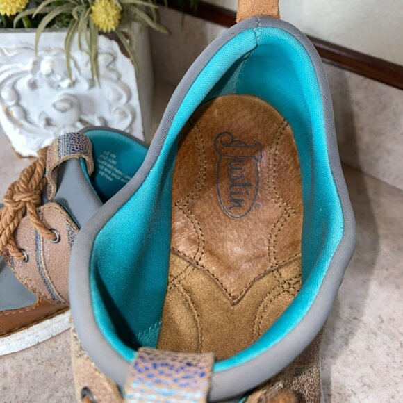 Justin Boots Womens Vista Lace Up Athletic Sneakers Casual Shoes Size 10 - Picture 8 of 11